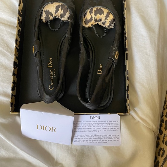 Dior Mizza ballerina flat WORN ONCE. comes with tags, dust bag, authentication - Picture 3 of 3